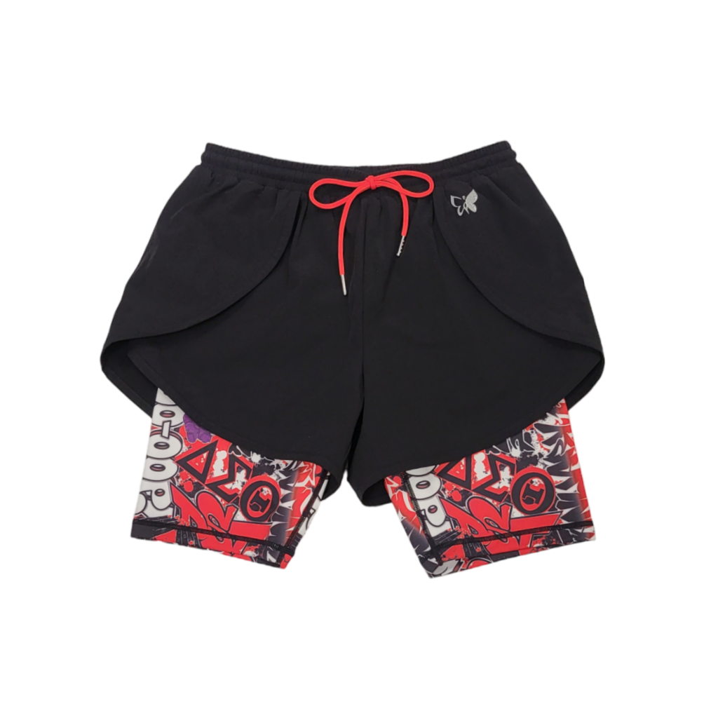 Diva in Graffiti Running Shorts | I.L.M.B. Fitness