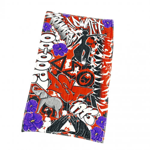 Graffiti Diva Flannel Fleece Blanket