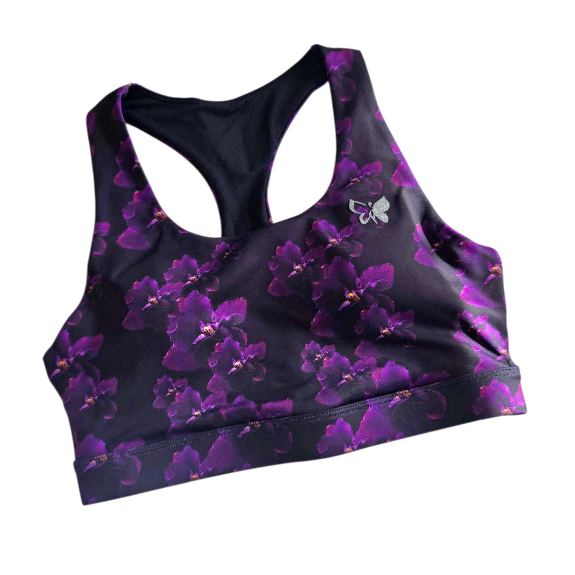 Covered N' Violets Sports Bra