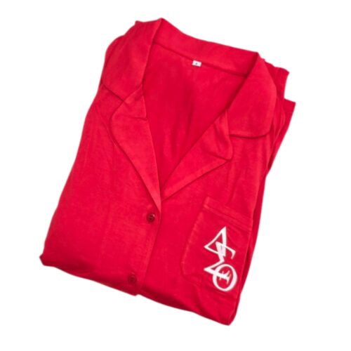 Radiant Crimson Rayon Pajamas